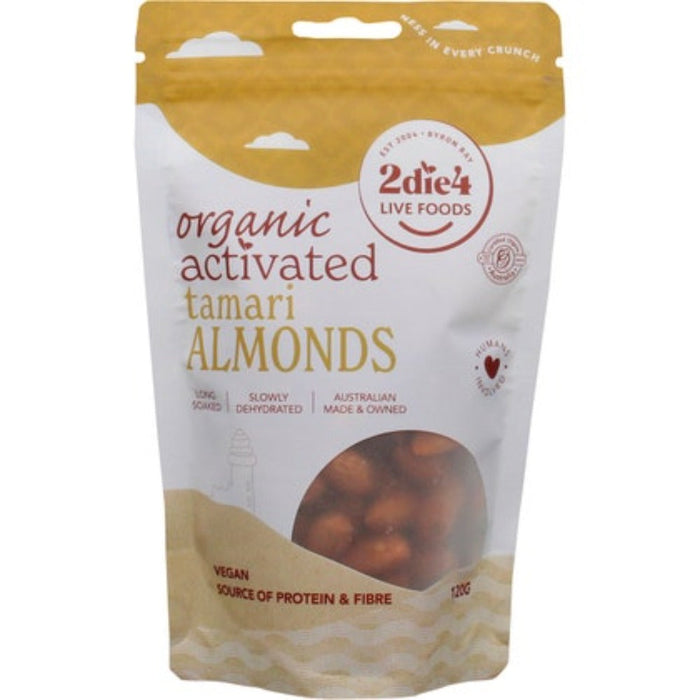 2DIE4 LIVE FOODS Activated Organic Tamari Almonds 120g - L'Organic
