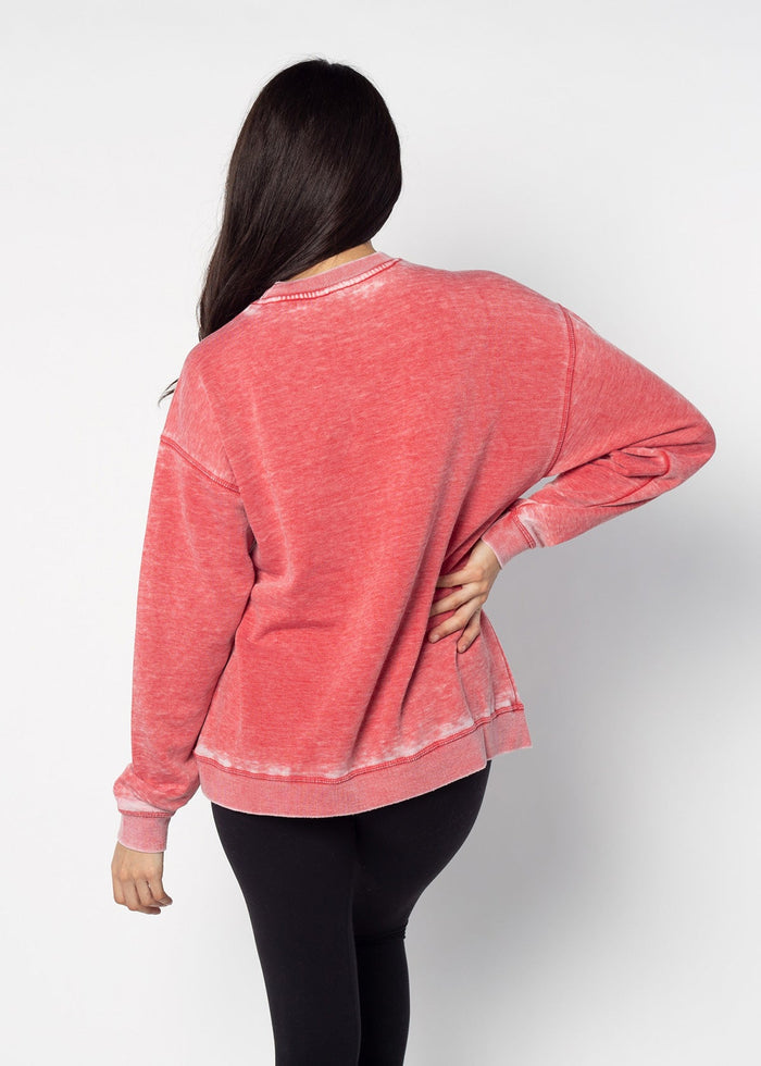Alabama Crimson Tide Women's Signature Burnout Crewneck Sweatshirt