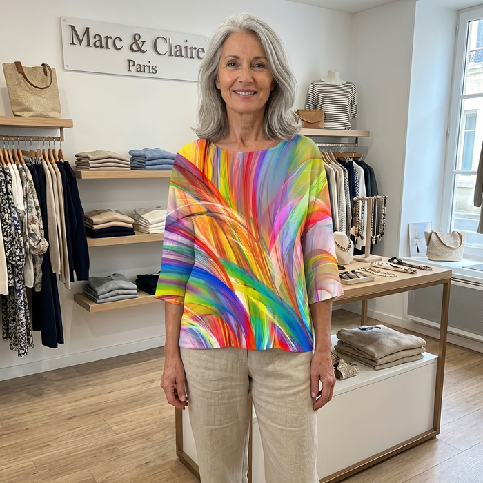 Blouse Dégradé Coloré