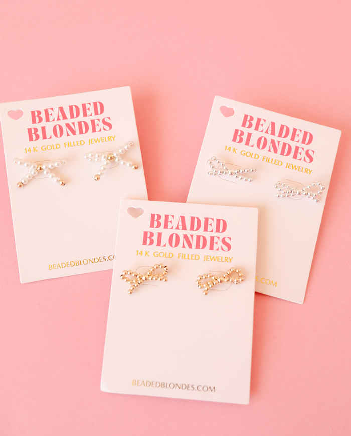Bow Pearl Earrings