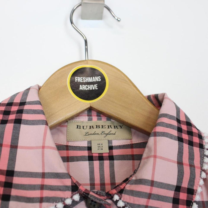 Burberry London Lace Trim Shirt Small