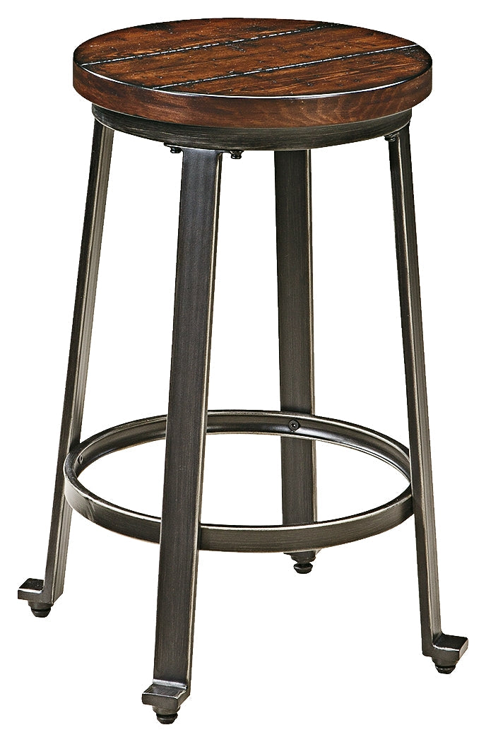 Challiman D307-124 Rustic Brown Stool 2CN