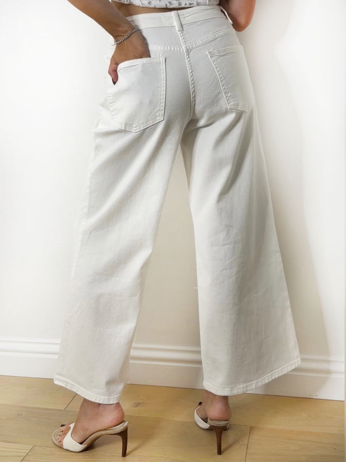 CROP DENIM WHITE