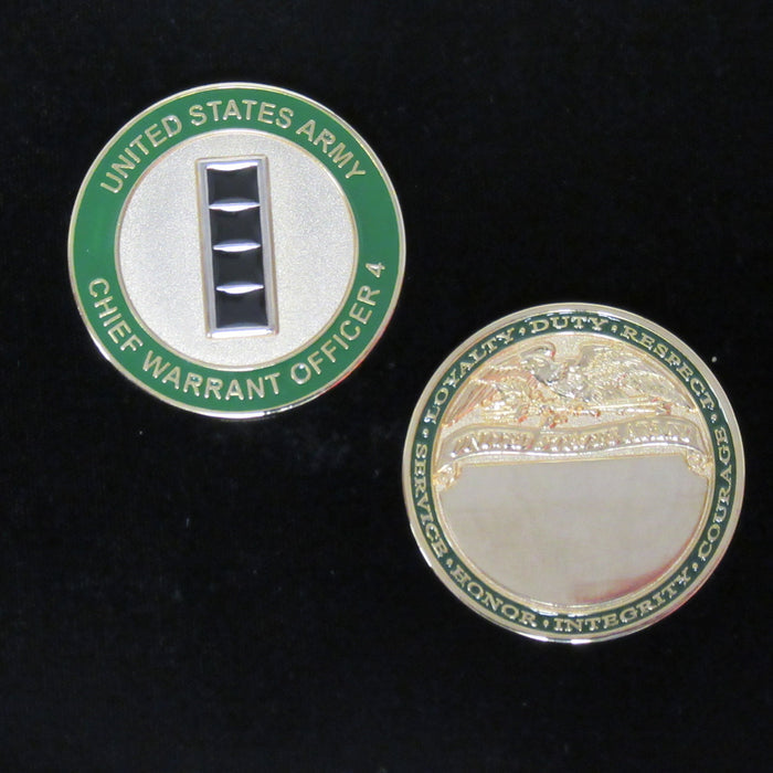 CW4 - Chief Warrant Officer 4 Coin with Eagle on Reverse