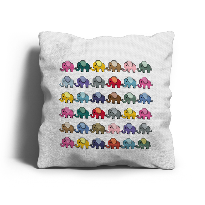 Elephants Cross Stitch Pattern by Peppermint Purple
