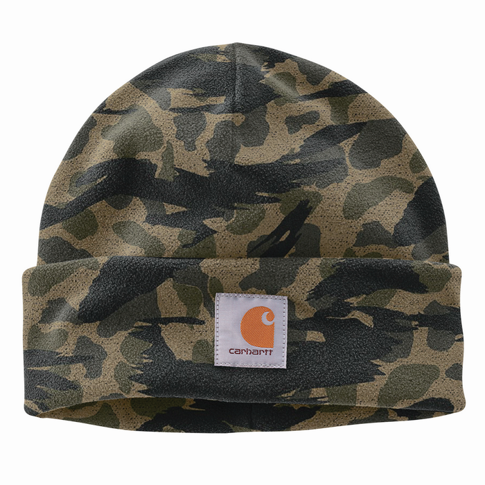 FLEECE CAMO BEANIE - N15-Black Blind Duck Camo | Carhartt 105170