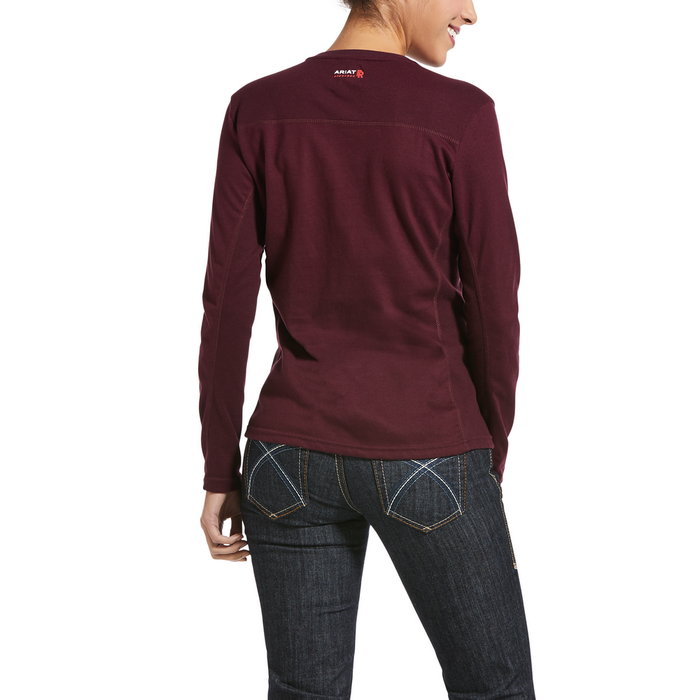 FR AC CREW LONG SLEEVE TOP - 500-Purple | Ariat 10032958