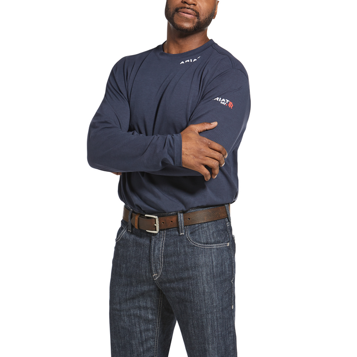 FR BASELAYER LONG SLEEVE T-SHIRT - 410-Navy | Ariat 10033210