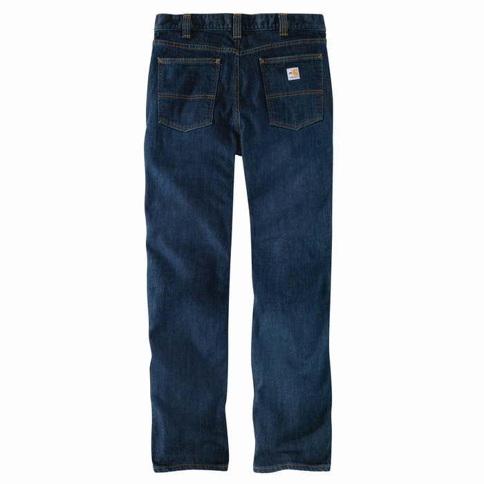 FR RUGGED FLEX STRAIGHT FIT 5-POCKET JEAN - MDO-Midnight Indigo | Carhartt 105069