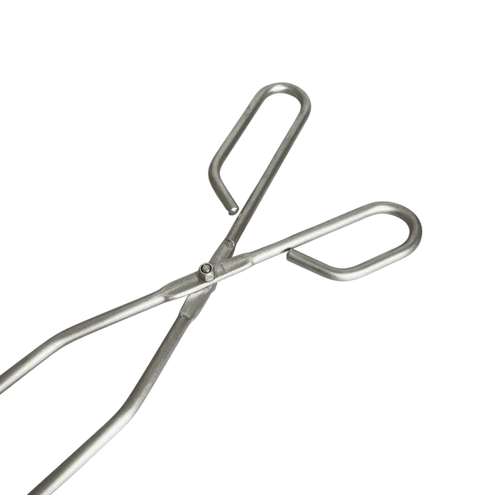 GoodNel Patty Tongs stainless steel medium length 405mm braai grilling tool