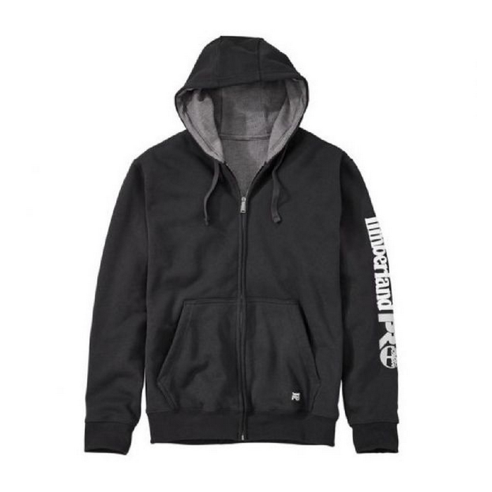 HOOD HONCHO FULL-ZIP SWEATSHIRT (BIG/TALL) - 015-Jet Black | Timberland PRO TB0A1OZF