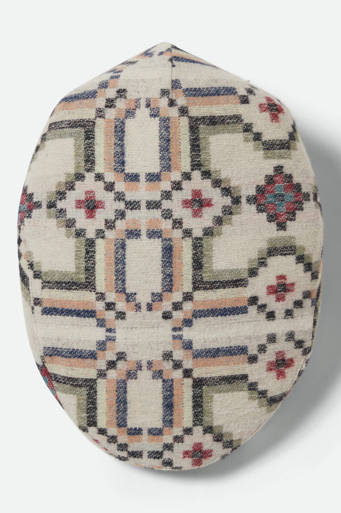 Unisex Hooligan Flat Cap in the color Digi Tile Flannel - Additional Laydown image