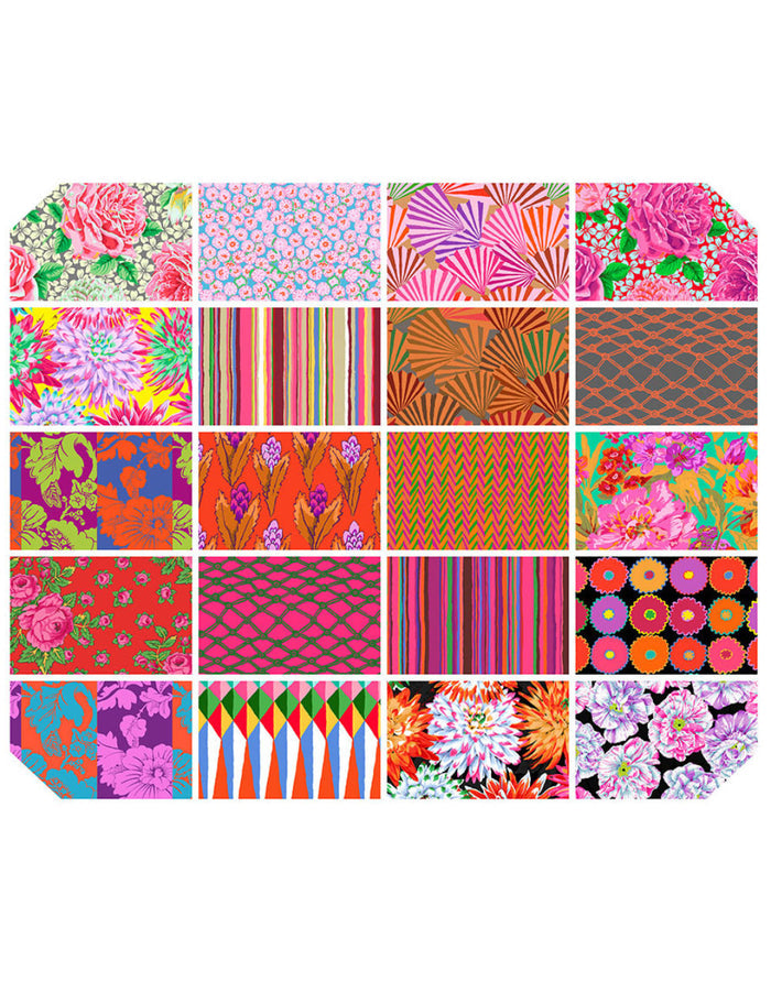 Kaffe Fassett Collective Fat Quarter Bundle (20pcs), Spring 2026 Warm