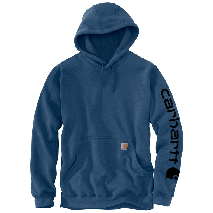 Loose Fit Midweight Logo Sleeve Graphic Sweatshirt - HL3-Deep Ocean Heather | Carhartt K288