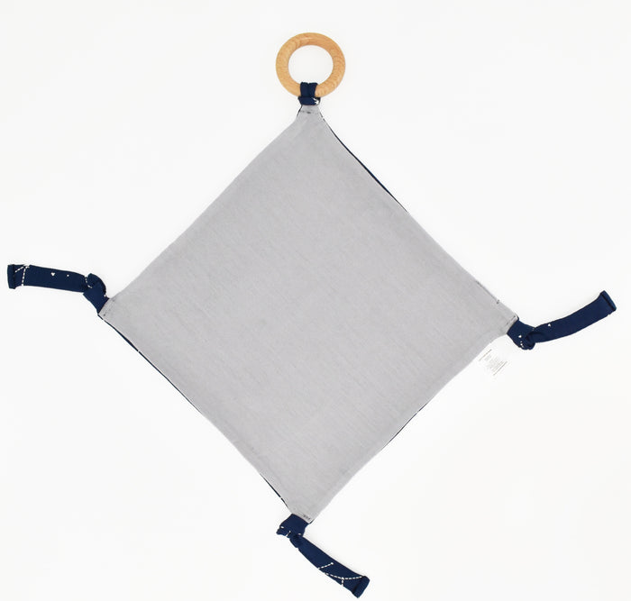 Lovey, Merino Wool and Organic Cotton with Removable Teething Ring, Night Sky™