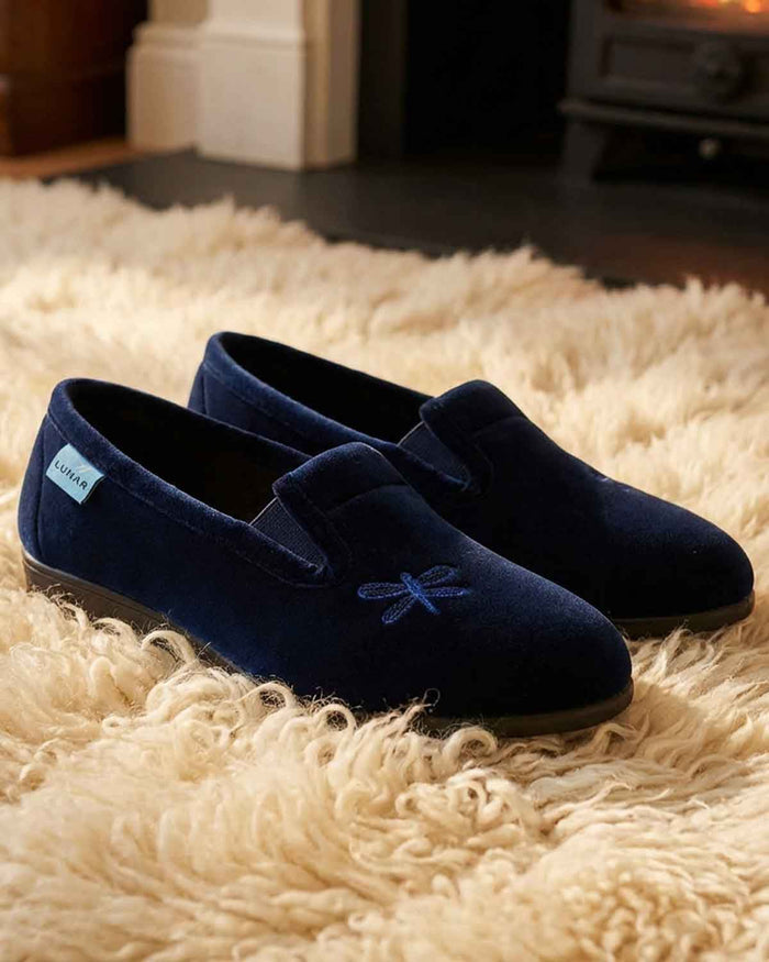 Lunar Butterfly Slipper - Navy - Lunar