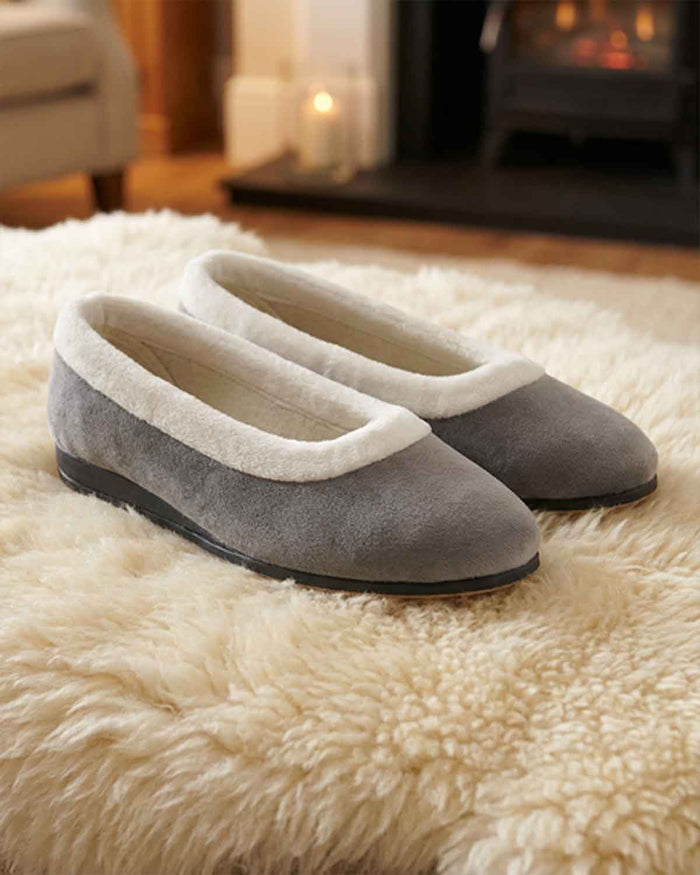 Lunar Mabel Slipper - Grey - Lunar