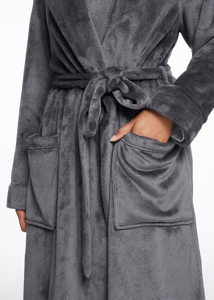 Luxury Spa Gown | Charcoal