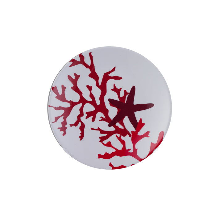 Mario Luca Giusti Corallo Red Plates Set