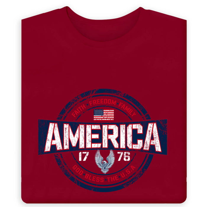 Men's Faith Freedom and Family T-Shirt - The Flag Shirt
