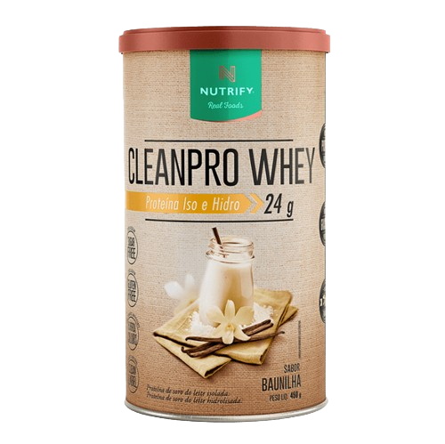 NUTRIFY | CLEANPRO Whey Isolado Sabor Baunilha (450 gramas)
