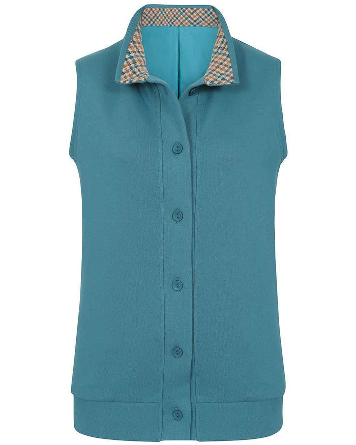 Peebles Cowl Neck Trimmed Ladies Leisure Gilet - Peebles - Image 3 - The Classic Boutique