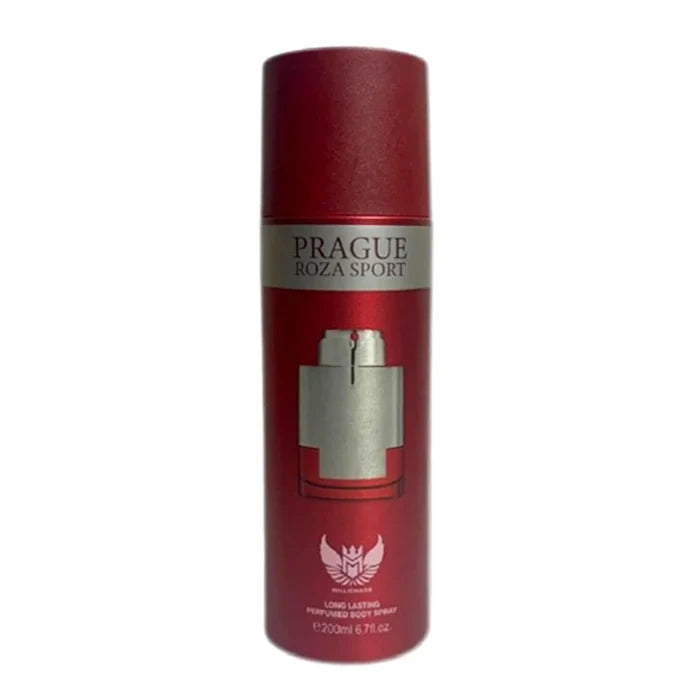 Prague Roza Sport Perfumed Body Spray for Men & Women - 200ml (6.7 fl.oz) - Affordable Fragrance Dupe