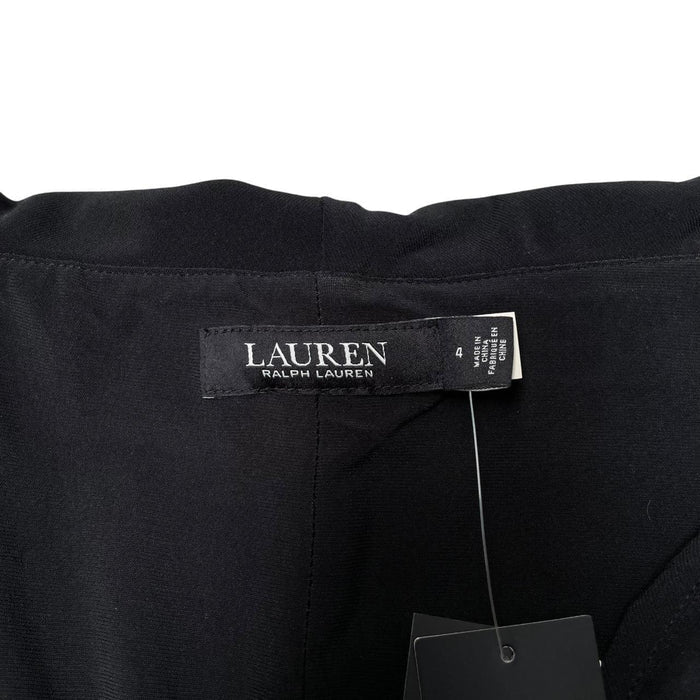 Ralph Lauren Black Jersey Off-The Shoulder Evening Gown Dress