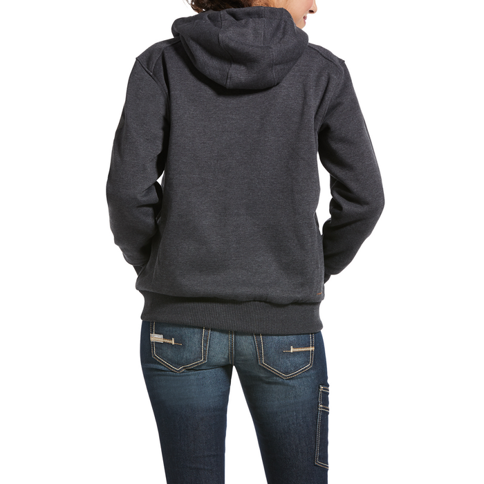 REBAR ALL-WEATHER FULL ZIP HOODIE - 010-Charcoal | Ariat 10032910