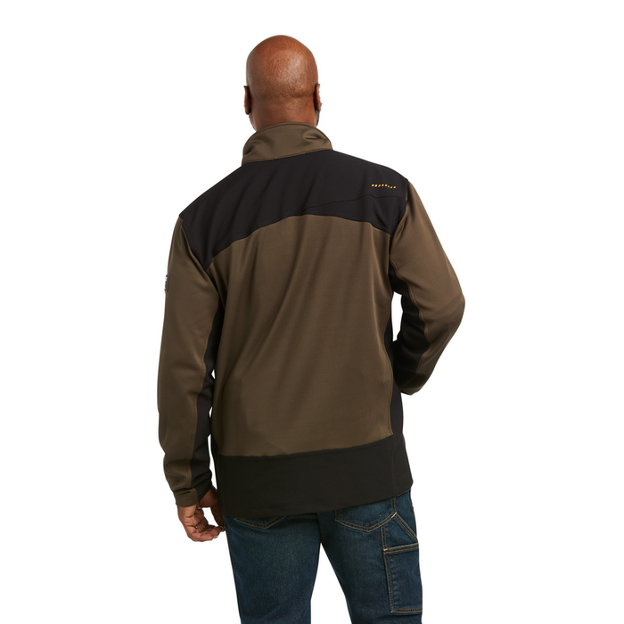 REBAR DRI-TECH FLEECE FULL-ZIP JACKET - 200-Brown | Ariat 10037598