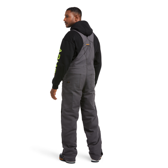 REBAR DURACANVAS INSULATED BIB - 020-Gray | Ariat 10036680