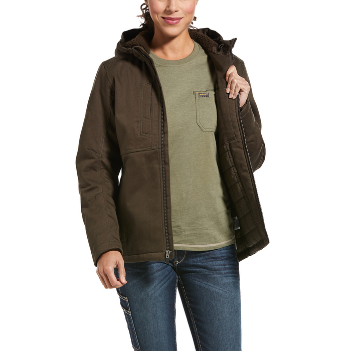 REBAR DURACANVAS INSULATED JACKET - 200-Brown | Ariat 10032918