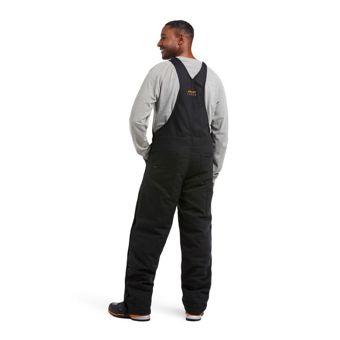 REBAR DURACANVAS STRETCH INSULATED BIB - 001-Black | Ariat 10032485