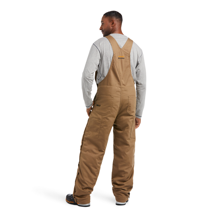 REBAR DURACANVAS STRETCH INSULATED BIB OVERALL - 250-Beige/Khaki | Ariat 10032505