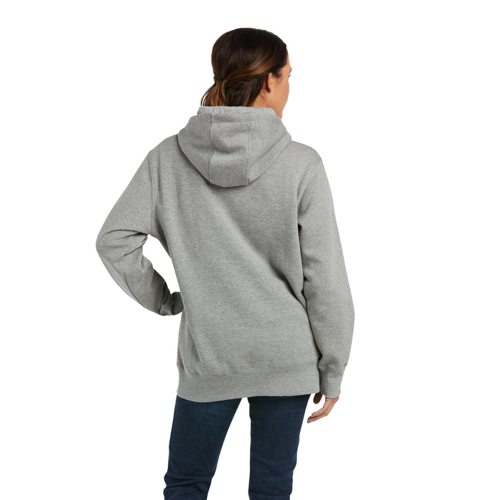 REBAR GRAPHIC HOODED SWEATSHIRT - 011-Heather Grey | Ariat 10037619