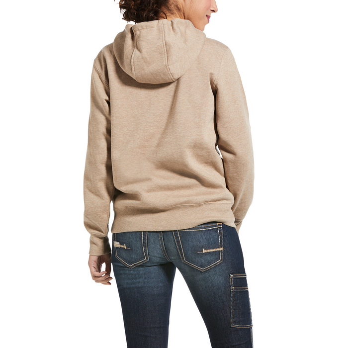 REBAR SKILL SET HALF-ZIP HOODIE - 250-Beige/Khaki | Ariat 10032912