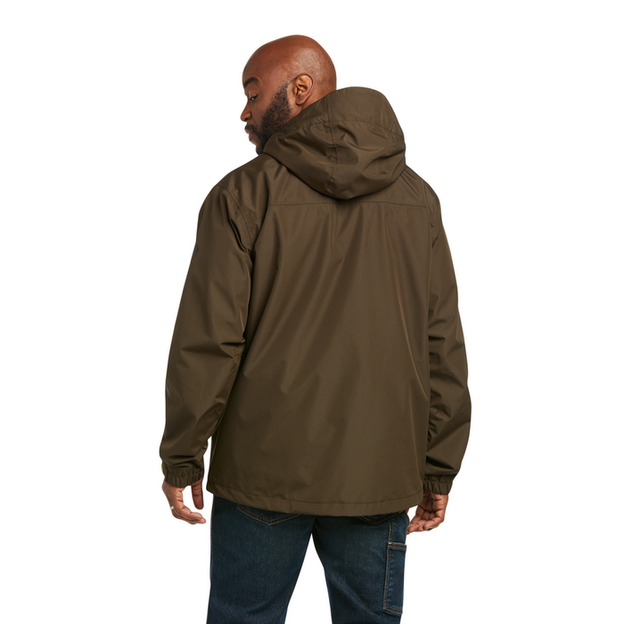 REBAR STORMSHELL LOGO H20 JACKET - 200-Brown | Ariat 10037608