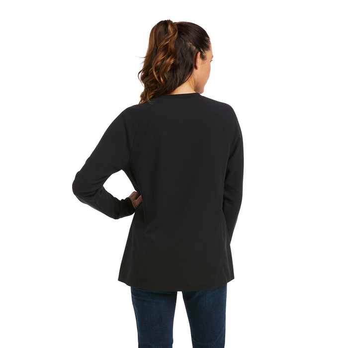 REBAR THERMAL LONG-SLEEVE HENLEY TOP - 001-Black | Ariat 10037504