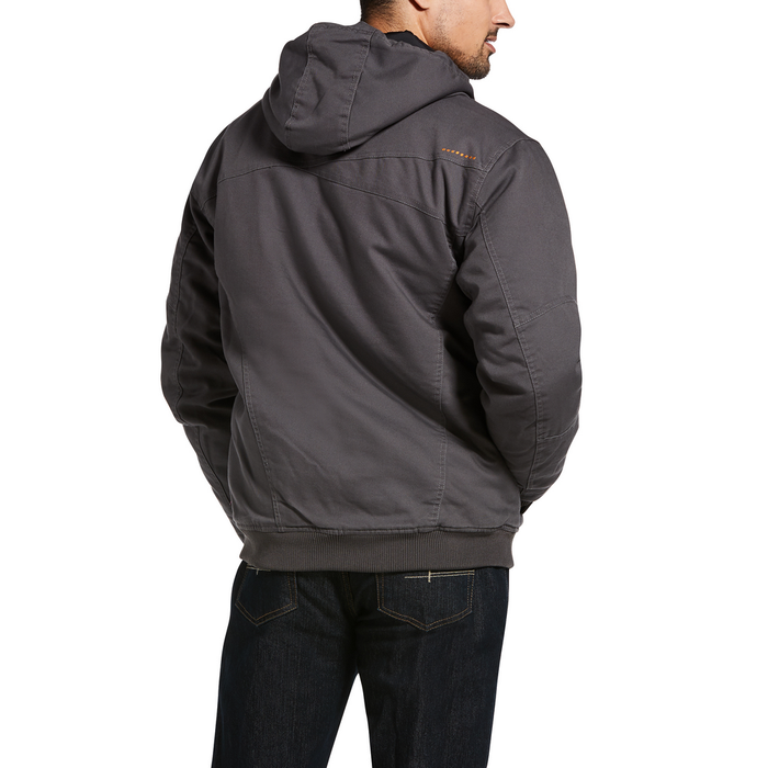 REBAR WASHED DURACANVAS INSULATED JACKET - 020-Gray | Ariat 10032995