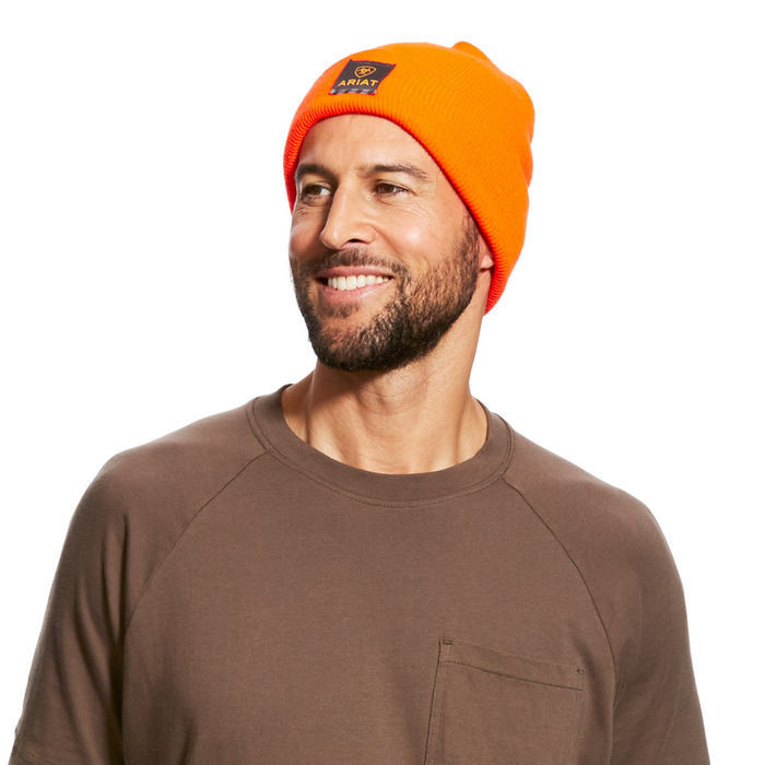 REBAR WATCH CAP BRIGHT ORANGE - 800-Orange | Ariat 10024504