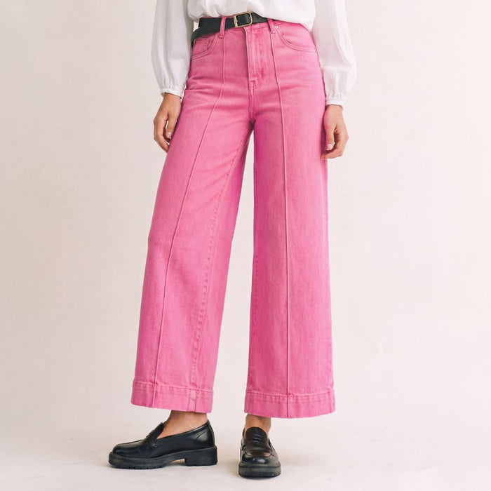 Rowan Pink Pin Tuck Jean - SexyModest Boutique