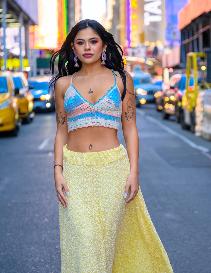 Ruchi's Handmade Crochet Multi Colored Bralette
