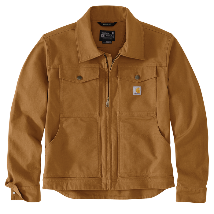 Rugged Flex® Relaxed Fit Duck Jacket - BRN-Carhartt Brown | Carhartt 105748
