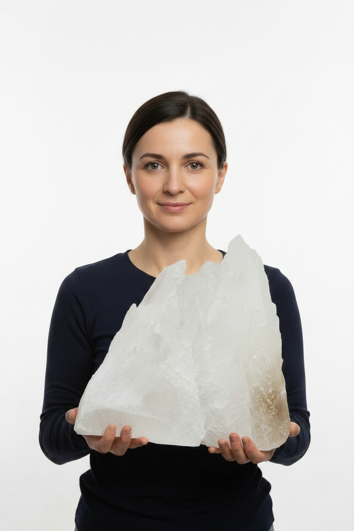Earthstore® Selenite Angel Wing or Fishtail Upright Cut Base Formation Display 3.3Kg