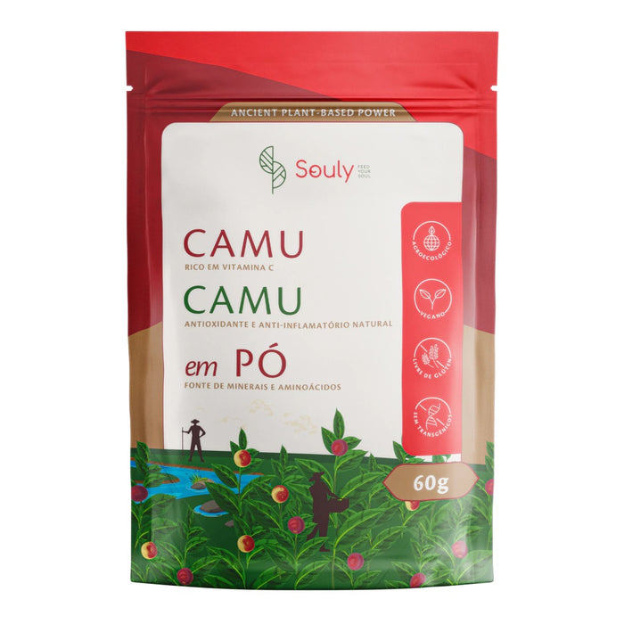SOULY | Camu Camu em pó - Rico em Vitamina C (60 gramas)