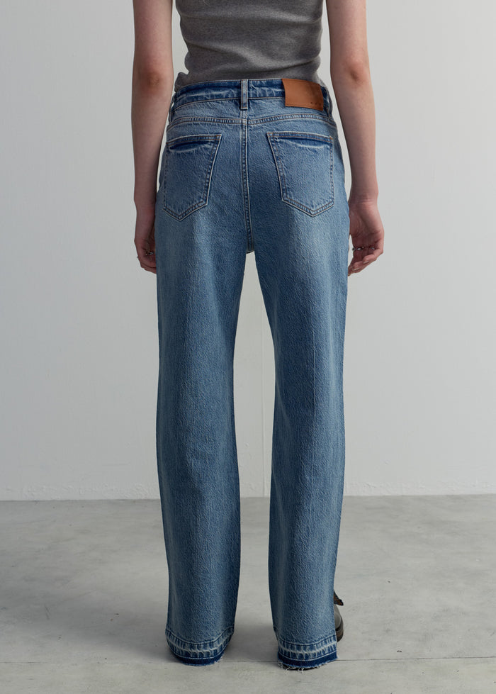 SPLIT-SEAM SKINNY JEANS