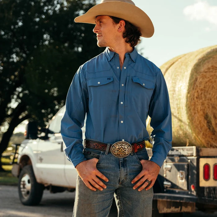 Stockyard Long Sleeve - Titanium Blue