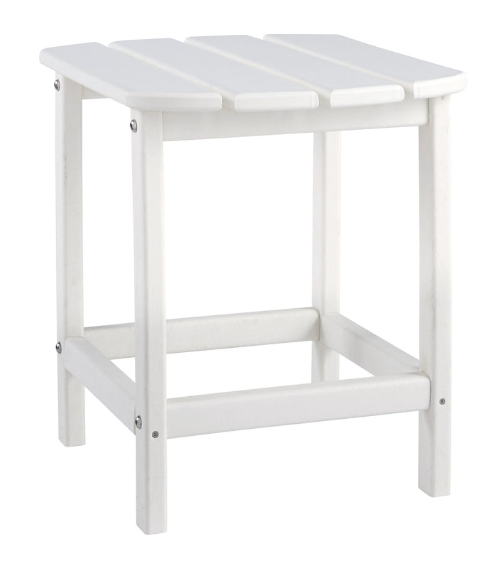 Sundown Treasure P011-703 White Rectangular End Table