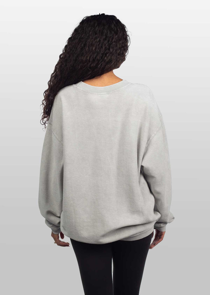 Texas Longhorns Women's Clubhouse Original Corded Crew in Steel
