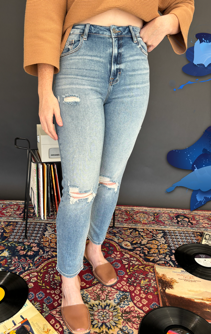 The Zoey Medium-Blue Jeans 30% OFF